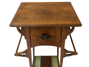 Arts & Crafts Art Nouveau Extra Large Pedestal or Plant Stand, 1900s